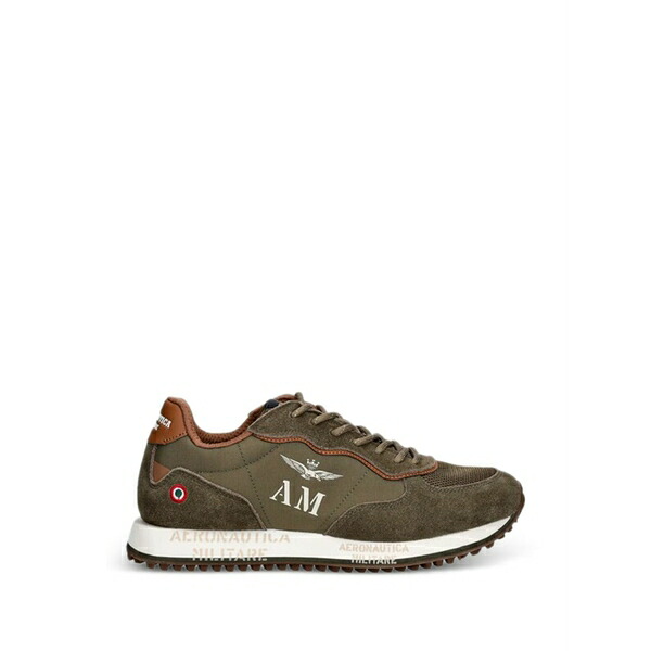 アエロナウティカ ミリターレ メンズ スニーカー シューズ Logo sneakers Green