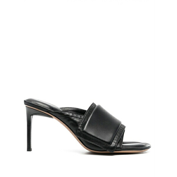 ジャクエムス レディース サンダル シューズ Les mules aqua leather sandals Black
