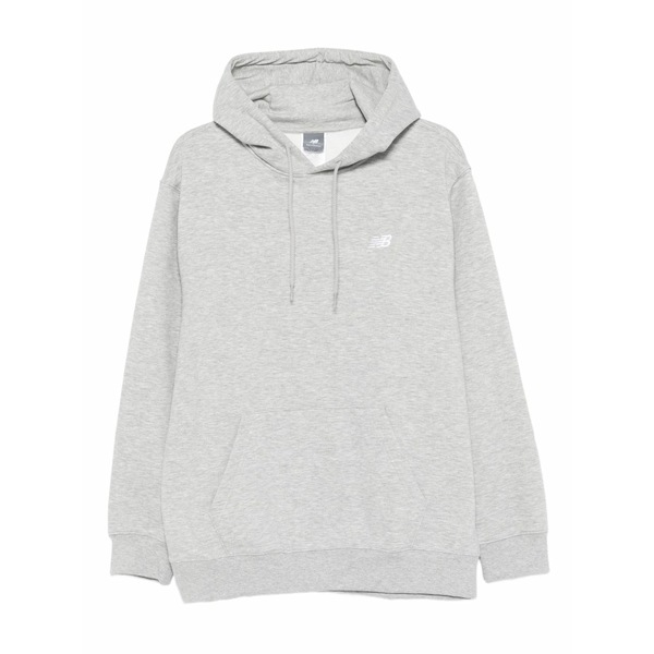 ニュー平衡にする メンズ パーカー・スウェットシャツ アウター Embroidered-logo hoodie Grey