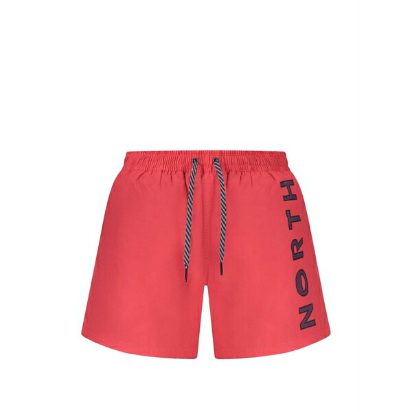 北の方大売り出し メンズ 心地よいズボン下 ボトムス Logo-print drawstring swim shorts Red