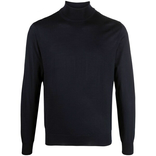 コルネリアーニ メンズ 編み物\u0026ティーシャツ アウター Roll-neck knit jumper Blue