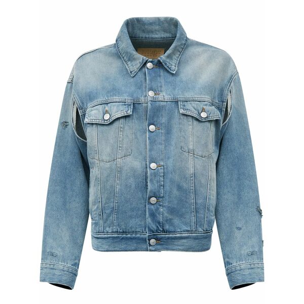 マルタンマルジェラ レディース 上衣＆上衣 アウター Single-stitch denim jacket Blue