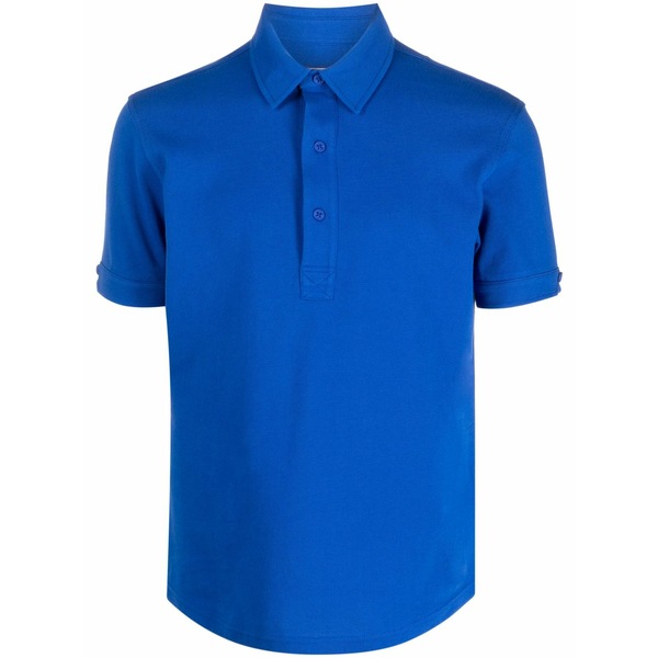 オール赤ちょうちん 赤銅色 メンズ スポーツシャツ トップス Piqu￡ short-sleeve polo shirt  Blue