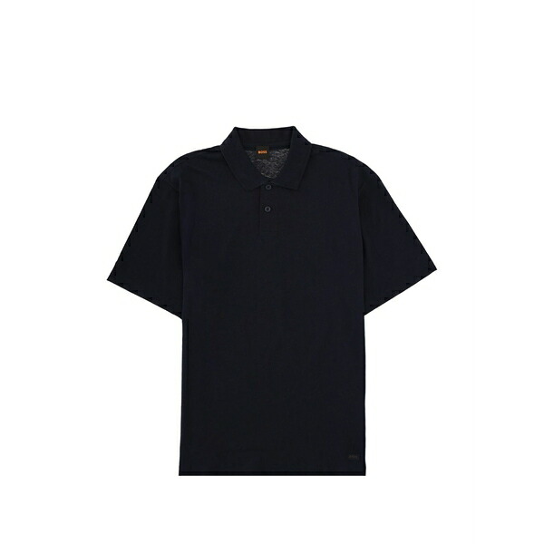 元締め メンズ スポーツシャツ トップス Short-sleeve polo shirt Blue