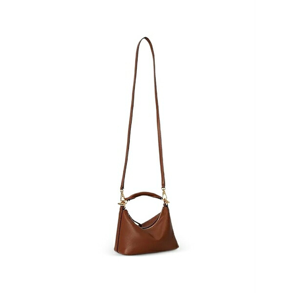 ラルフローレン レディース ハンドバック 御徒面子 Mini blaike leather tote bag Brown
