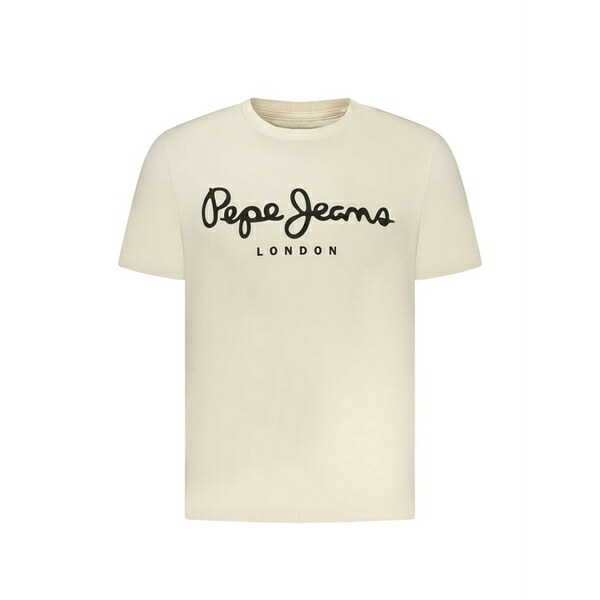 ペペジーンズ メンズ プルオーバー トップス Logo-print t-shirt Neutrals
