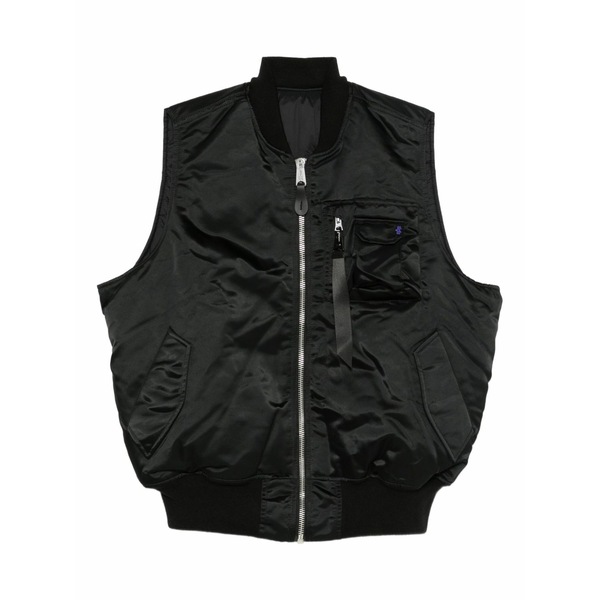 アルファインダストリーズ メンズ 上衣＆上衣 アウター Ma-1 gilet Black