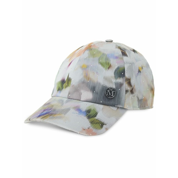 メゾンミッシェル  レディース 鳥打ち帽 付属物 Tiger abstract-print baseball cap Grey