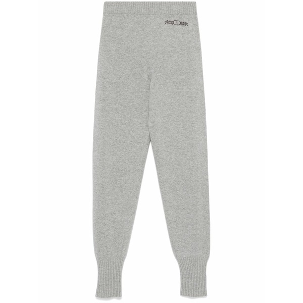 ツイン仕掛ける レディース 心地好いズボン下 ボトムス Logo-embroidered track pants Grey