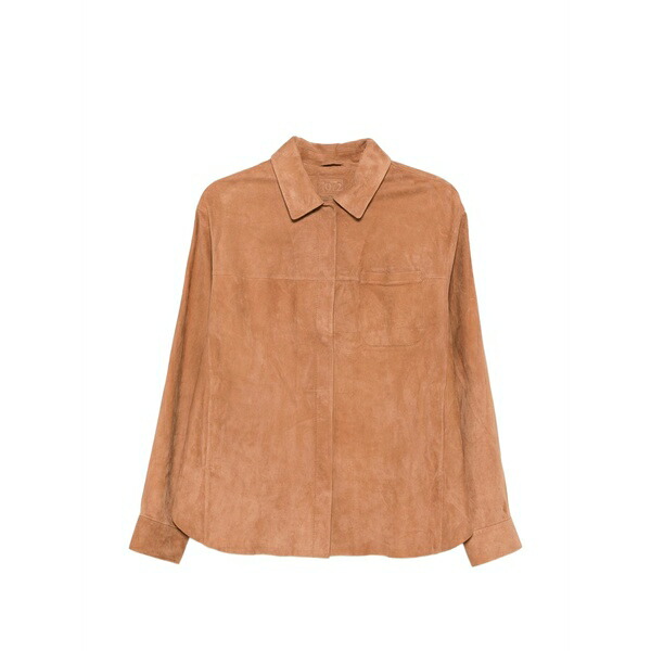 デサ1972 レディース 上衣＆上衣 アウター Button-fastening leather jacket Brown