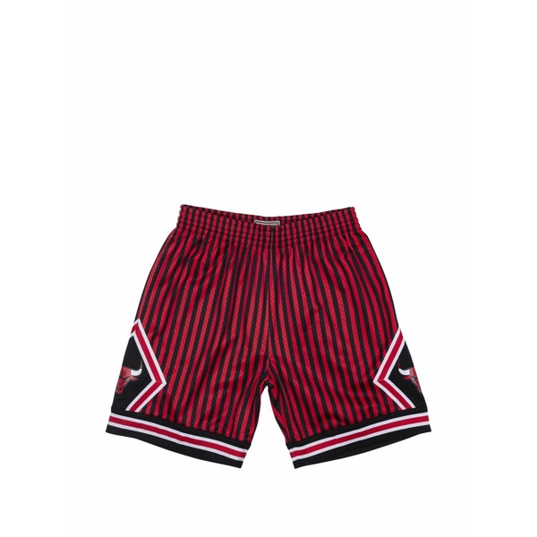 ミッチェル\u0026ネス メンズ 心地よいズボン下 ボトムス  nba striped swingman shorts Red