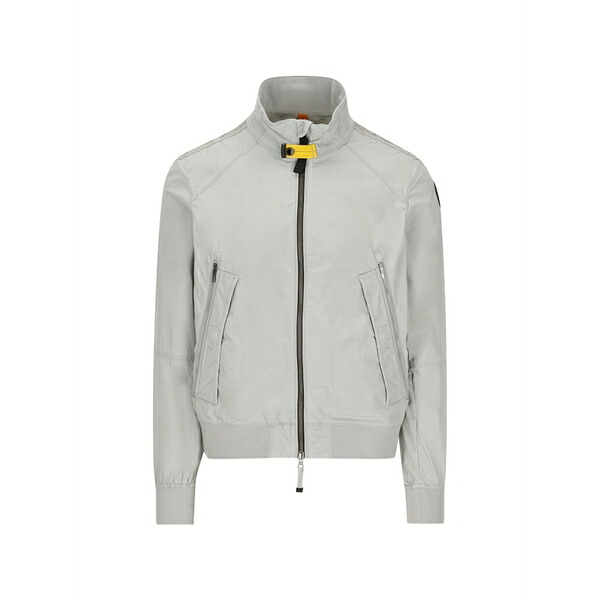 パラジャンパーズ メンズ 上衣＆上衣 アウター Logo-patch zip-up jacket Grey