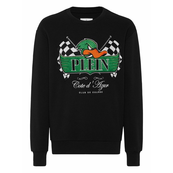 フィリップ飾り気の無い メンズ パーカー・スウェットシャツ アウター Duck sweatshirt Black