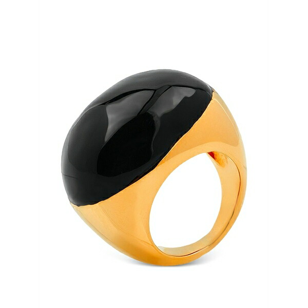 マルニ メンズ 輪っか 付属物 Cabochon-cut resin ring Gold