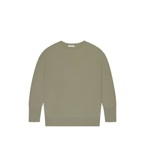 スローウエア レディース ニット&セーター アウター Boat-neck sweater Grey|asty