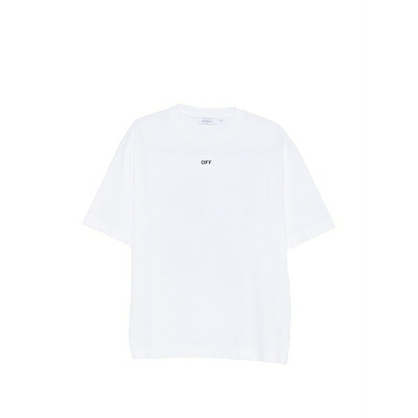 オフホワイト メンズ Tシャツ トップス Logo t-shirt White｜asty