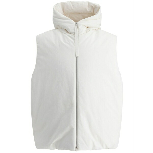 ジル・サンダー メンズ 上衣＆上衣 アウター Zipped gilet  White