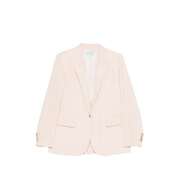 フォルテ フォルテ レディース 上衣＆上衣 アウター Button single-breasted blazer Pink
