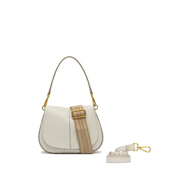 ジャンニ・キアリーニ レディース ショルダーバッグ 御徒面子 Helena leather shoulder bag White