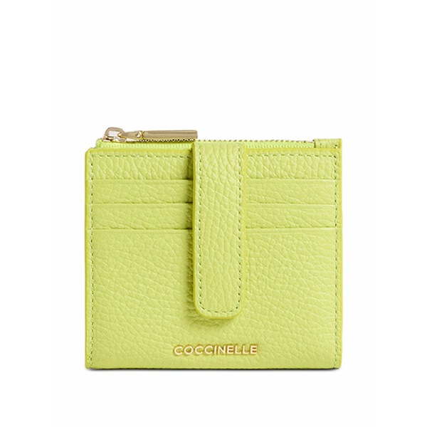 コチネレ レディース 札入れ 佩び物 Press-stud-fastening wallet Green