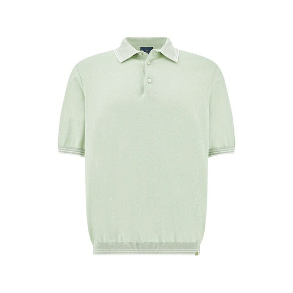 ポールアンドシャーク メンズ スポーツシャツ トップス Ribbed polo shirt Green