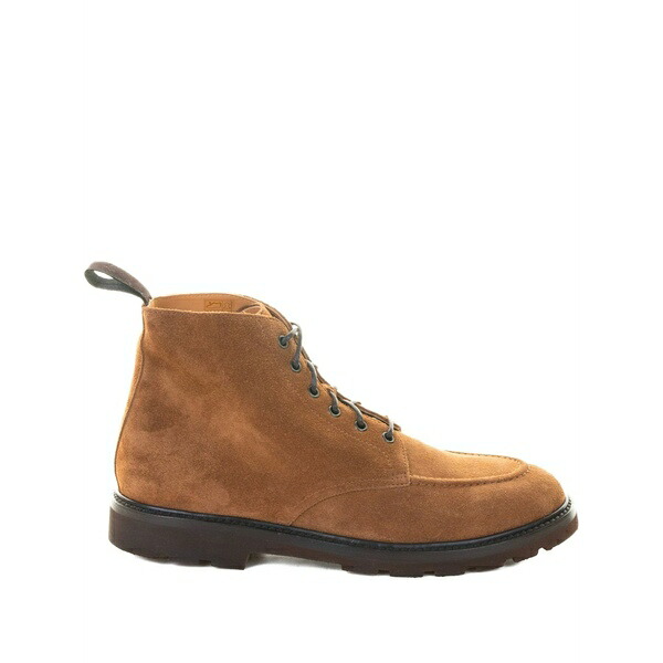 ヘンダーソン・ブラッコ メンズ ブーツ シューズ Lace-up suede ankle boots Brown|asty