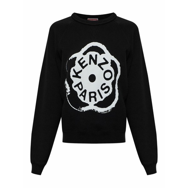 ケンゾー レディース 編み物\u0026スウェーター アウター Logo print sweater Black