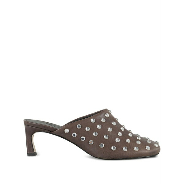 テラ レディース サンダル シューズ 50粍 crystal-embellishment mules Brown