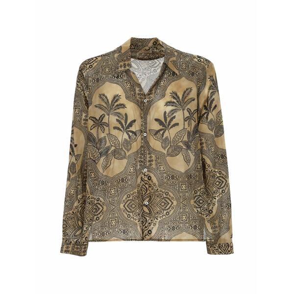 オフィシナ３６ メンズ プルオーバー トップス Palm-tree-print paisley-pattern shirt Neutrals