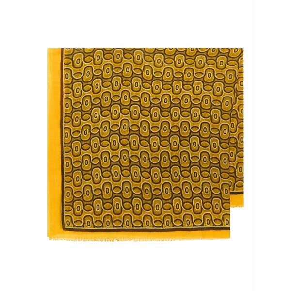 マリパルミ レディース 消音装置・袈裟・えり巻き 佩び物 Patterned scarf Yellow