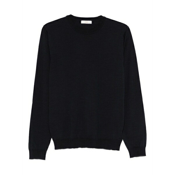 投げることお召しもの メンズ 編み物\u0026スウェーター アウター X histores crew-neck sweater Blue