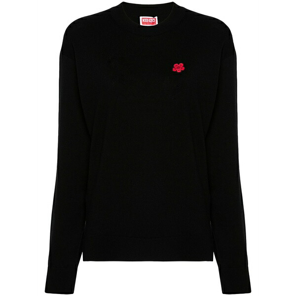 ケンゾー レディース 編み物\u0026プルオーバー アウター Boke flower jumper Black