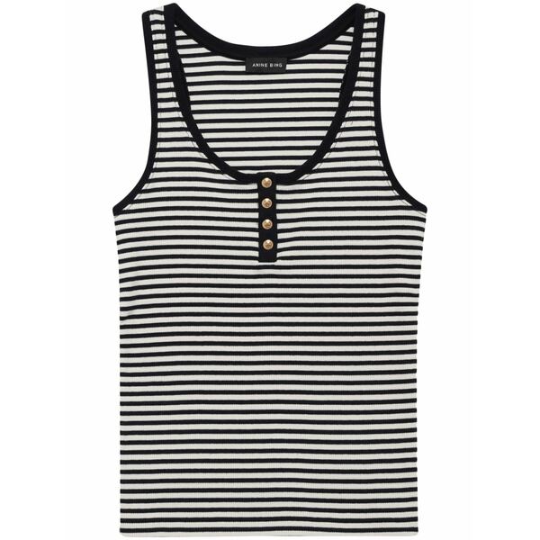 アニービン レディース カットソー トップス Alessia tank top Black