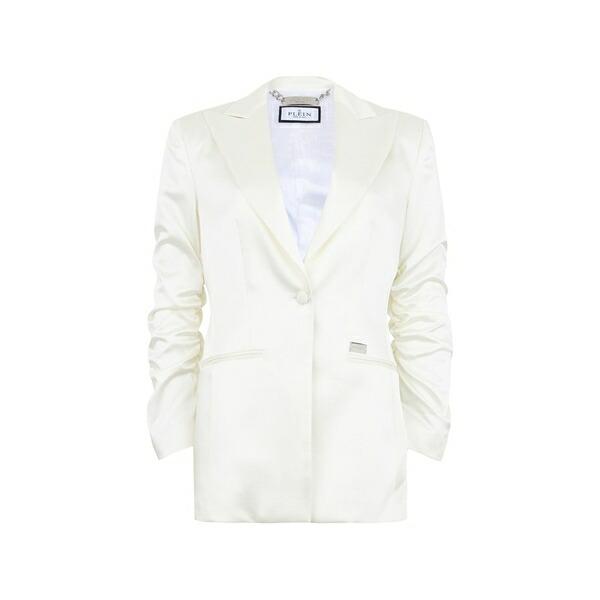 フィリップ飾り気の無い レディース 上衣＆上衣 アウター Cady cargo blazer White