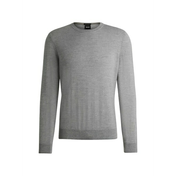 主任者 メンズ 編み物\u0026スウェーター アウター Crew-neck long-sleeve sweater Grey