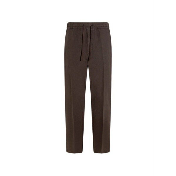 アルテア メンズ 心地好いズボン下 ボトムス Drawstring trousers Brown