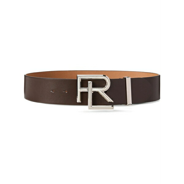 ラルフローレン レディース 三尺帯 付属物 Logo-buckle leather belt Brown
