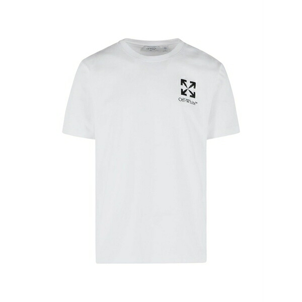 象牙色 メンズ プルオーバー トップス Small arrow slim t-shirt White