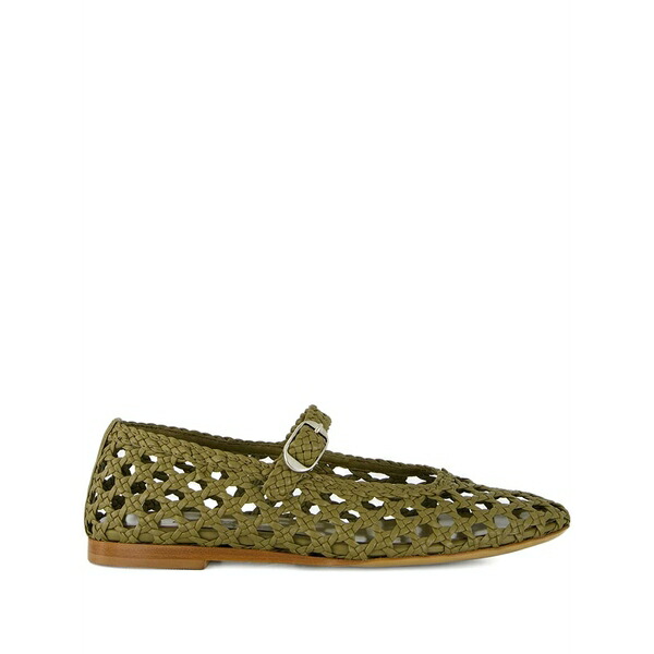 ル モンド ベリル レディース サンダル シューズ Woven lather ballet flats Green