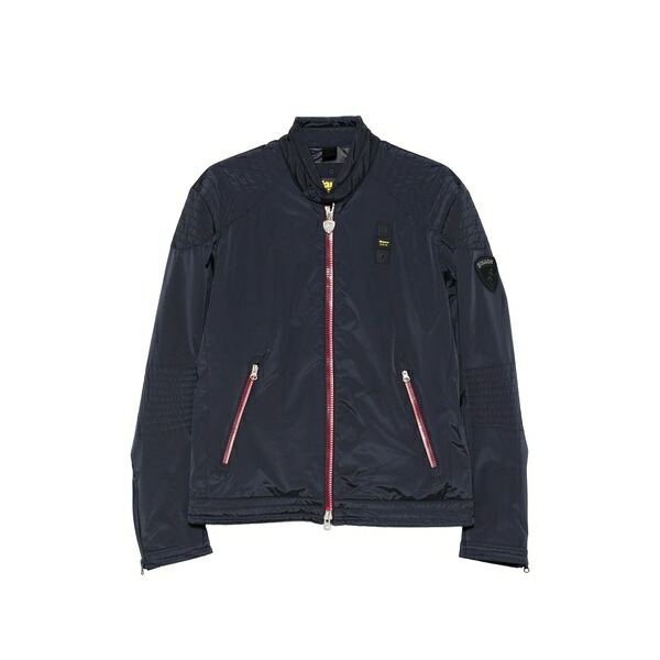 ブラウアー メンズ 上衣＆上衣 アウター Thayer quilted zip jacket Blue