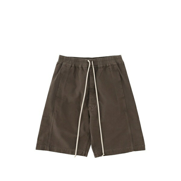 リックオウエンス メンズ カジュアルパンツ ボトムス Drawstring-waistband shorts Brown｜asty