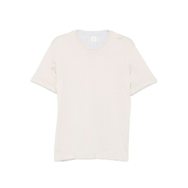 イレブンティ メンズ プルオーバー トップス Cotton crew-neck t-shirt Neutrals
