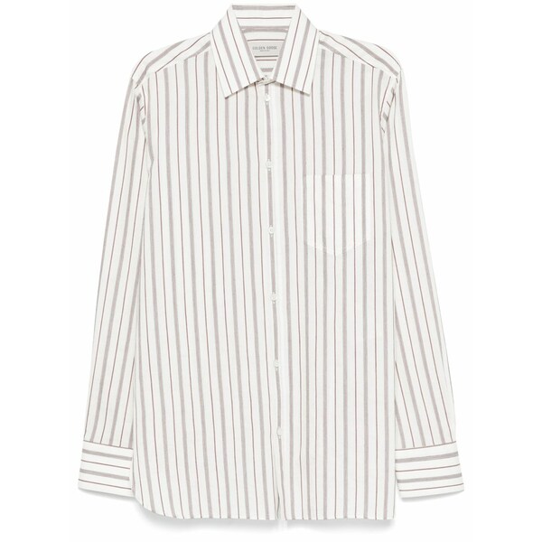 ゴールデングース メンズ プルオーバー トップス Striped shirt White