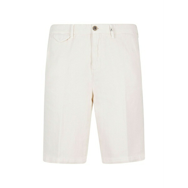 ミース メンズ 心地よいズボン下 ボトムス Cotton bermuda shorts White