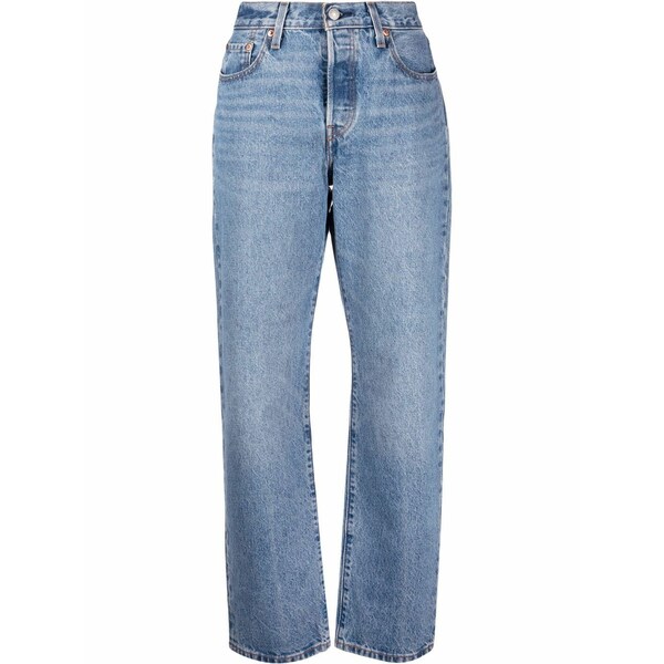 リーヴァイズジーンズ レディース ジーンズズボン下 ボトムス High-rise straight-leg jeans Blue