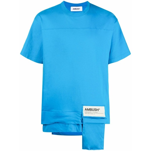 アンブッシュ メンズ プルオーバー トップス Waist-pocket t-shirt Blue