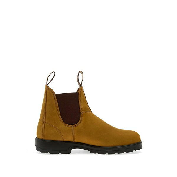 ブランド名石ころ メンズ ブーツ シューズ Leather chelsea boots Brown
