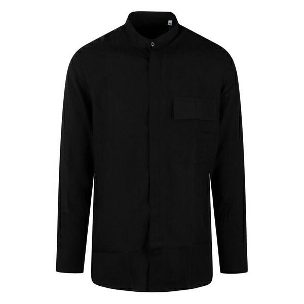ロウブランド メンズ プルオーバー トップス Collarless shirt  Black