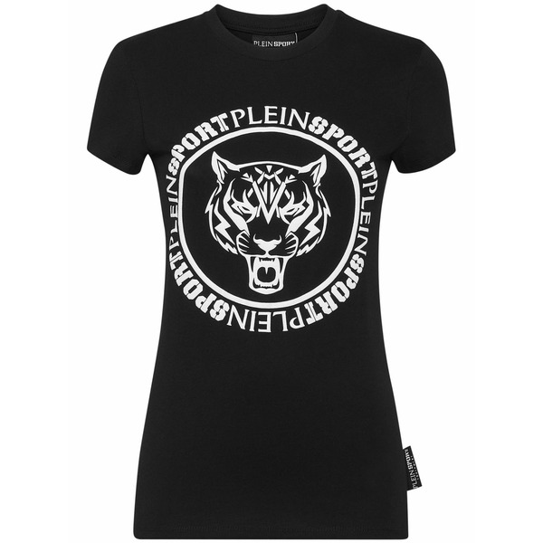 飾り気のない運動競技 レディース ティーシャツ トップス Sexy pure cotton t-shirt Black