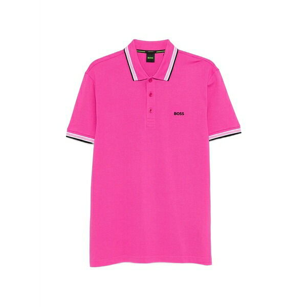 元締め メンズ スポーツシャツ トップス Short-sleeve polo shirt  Pink